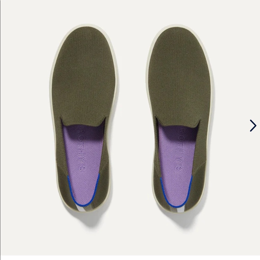 Rothy’s The Sneaker — Garden, Olive, New